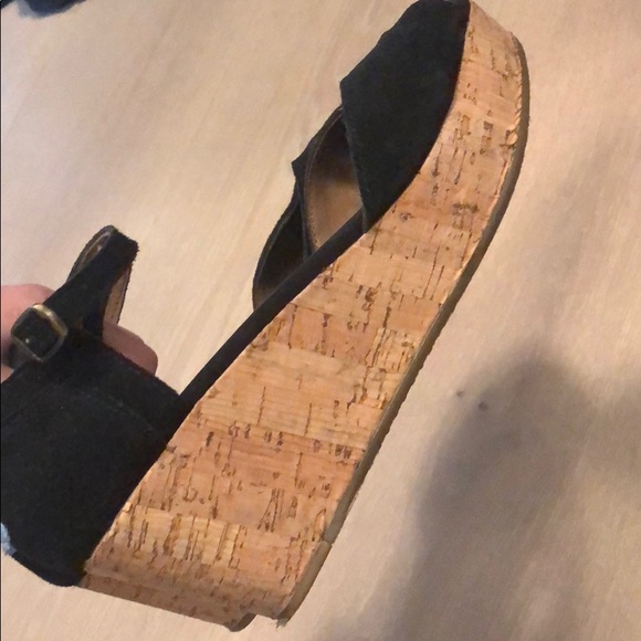 Toms suede open toed wedges - Picture 6 of 6